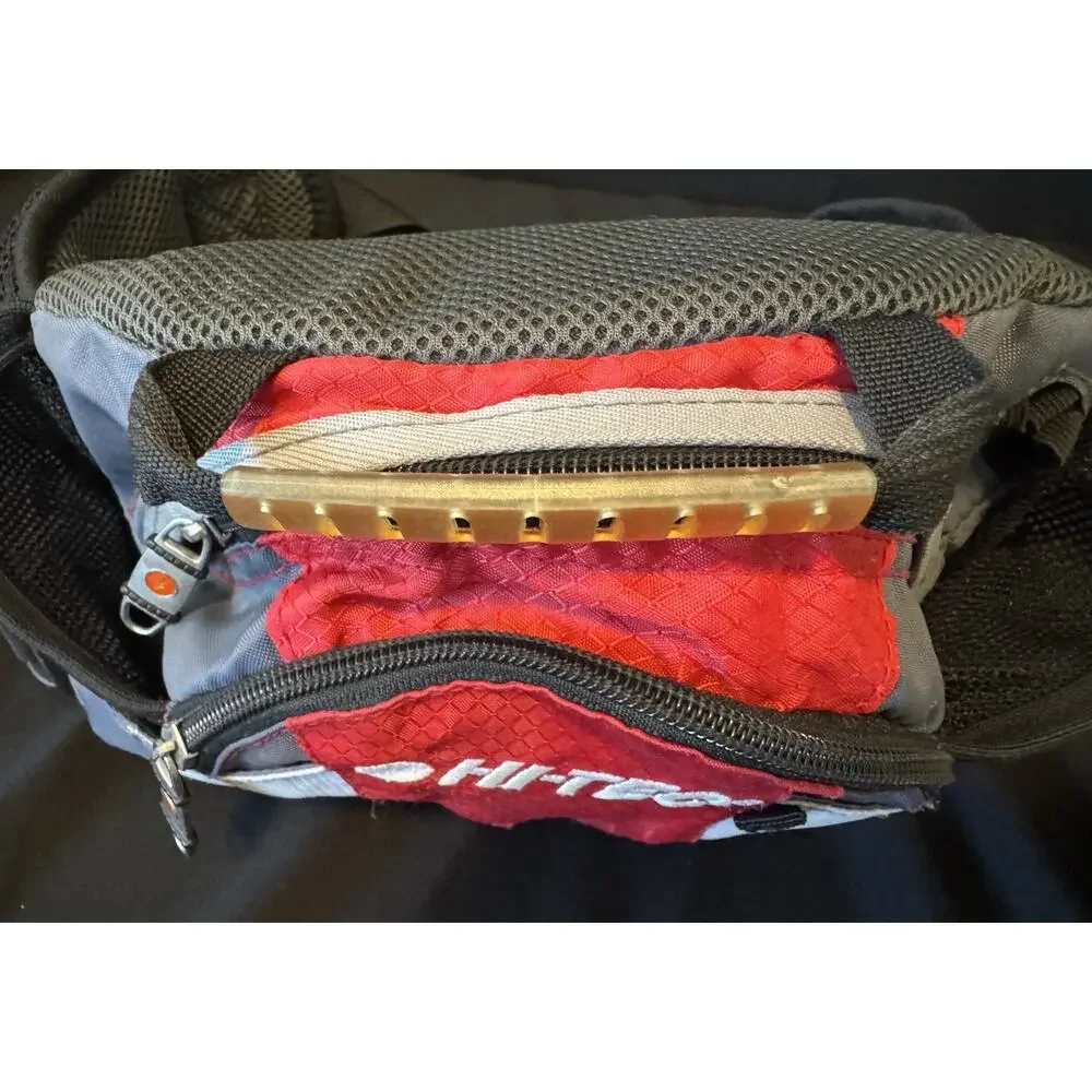 Hi-Tec Outdoor Hiking Bum Bag Unisex Storage Black Grey Red Zip Fanny Bag Pack